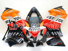 Carénage ABS injecté Honda VFR800 2002-2013 - Repsol - Rouge Orange Noir - MFS6331