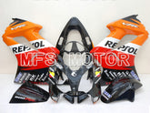 Honda VFR800 2002-2013 Injection ABS verkleidung - Repsol - Rot Orange Schwarz - MFS6334