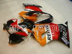 Carénage ABS injecté Honda VFR800 2002-2013 - Repsol - Rouge Orange Noir - MFS6335