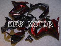 Honda VFR800 2002-2013 ABS Fairing - Flame - Red Black - MFS6345