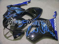 Carénage ABS Honda VTR1000 RC51 2000-2006 - Flamme - Noir Bleu - MFS6353