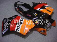 Honda VFR800 1998-2001 ABS Fairing - Repsol - Red Black Orange - MFS6376