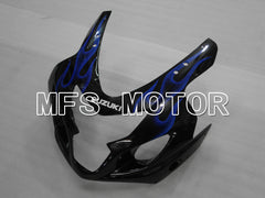 Suzuki GSXR600 GSXR750 2004-2005 Injection ABS Fairing - Flame - Black Blue - MFS6424