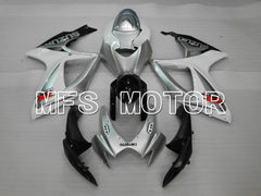 Suzuki GSXR600 GSXR750 2006-2007 Injection ABS Fairing - Factory - White Silver - MFS6438