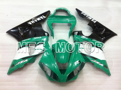 Yamaha YZF-R1 2000-2001 Injection ABS verkleidung - Factory Style - Schwarz Grün Weiß - MFS6456