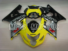 Suzuki GSXR600 GSXR750 2004-2005 Injection ABS verkleidung - Factory Style - Schwarz Gelb - MFS2276