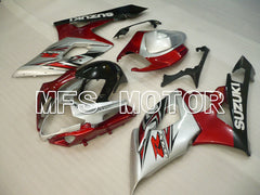 Suzuki GSXR1000 2005-2006 Injection ABS verkleidung - Factory Style - Rot Silber - MFS2663