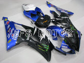 Yamaha YZF-R6 2008-2016 Injection ABS verkleidung - Monster - Blau Schwarz - MFS3860