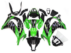 Kawasaki ZX10R 2016-2020 Injection ABS verkleidung - anderen - Schwarz Grün - MFS8393
