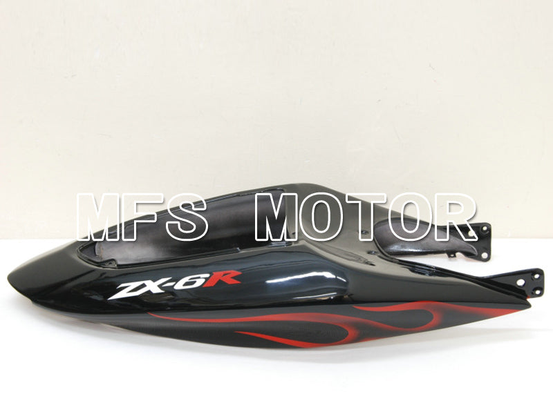 Kawasaki NINJA ZX6R 2005-2006 Injection ABS Fairing - Flame - Black Red - MFS6440