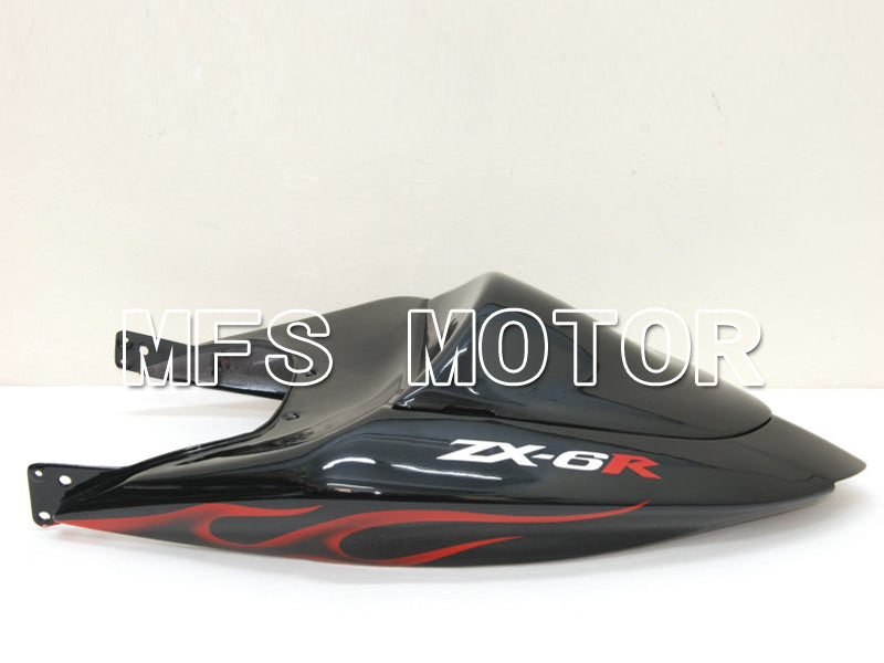 Kawasaki NINJA ZX6R 2005-2006 Injection ABS Fairing - Flame - Black Red - MFS6440