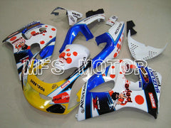 Suzuki GSXR600 1997-2000 ABS Fairing - Dark Dog - Blue White Yellow - MFS5214