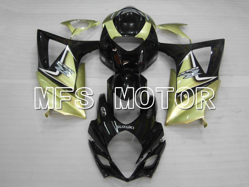 Carénage ABS injecté Suzuki GSXR1000 2007-2008 - Style usine - Noir or - MFS6469