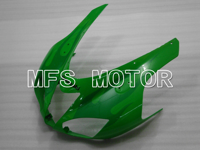 Carénage ABS injecté Kawasaki NINJA ZX6R 2007-2008 - Flamme - Vert - MFS6444