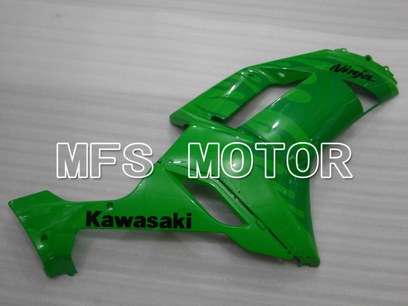 Carénage ABS injecté Kawasaki NINJA ZX6R 2007-2008 - Flamme - Vert - MFS6444