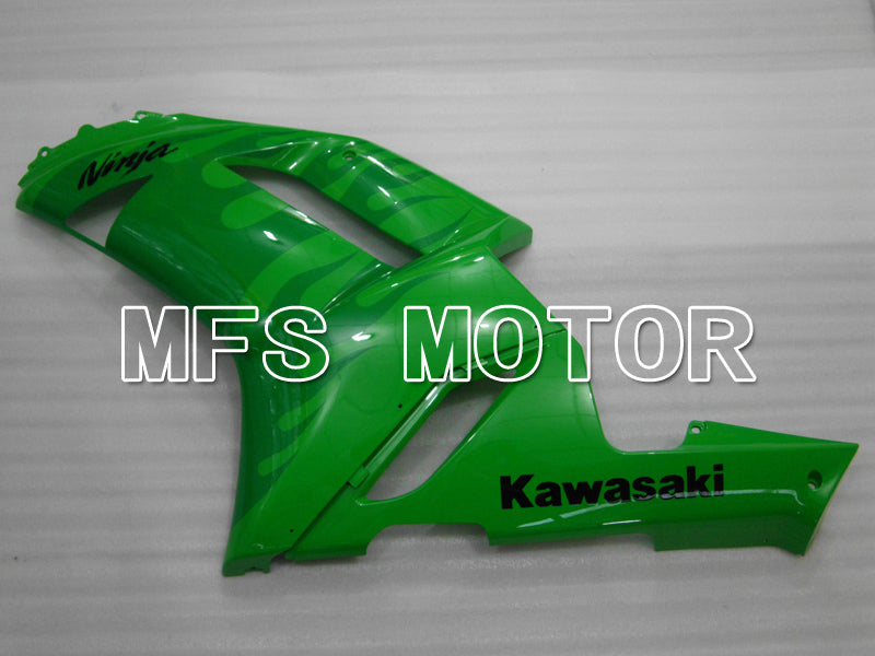 Carénage ABS injecté Kawasaki NINJA ZX6R 2007-2008 - Flamme - Vert - MFS6444