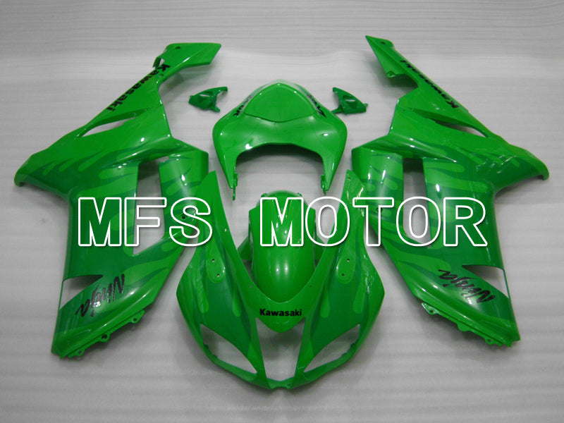 Carénage ABS injecté Kawasaki NINJA ZX6R 2007-2008 - Flamme - Vert - MFS6444