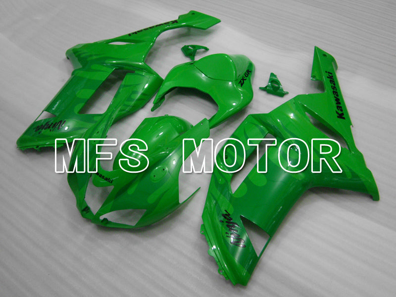 Carénage ABS injecté Kawasaki NINJA ZX6R 2007-2008 - Flamme - Vert - MFS6444