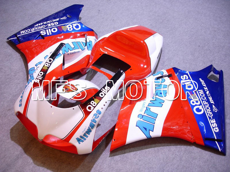 Ducati 748 / 998 / 996 1994-2002 Injection ABS verkleidung - Airwaves - Blau Rot Weiß - MFS4547