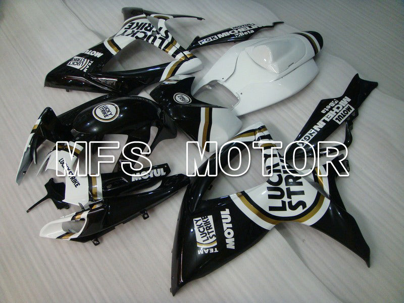 Suzuki GSXR600 GSXR750 2006-2007 Injection ABS Fairing - Lucky Strike - Black White - MFS4941