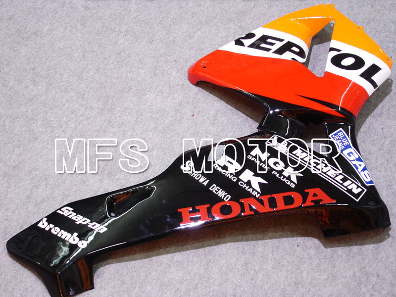 Carénage ABS injecté Honda CBR600RR 2003-2004 - Repsol - Orange Rouge Noir - MFS2077