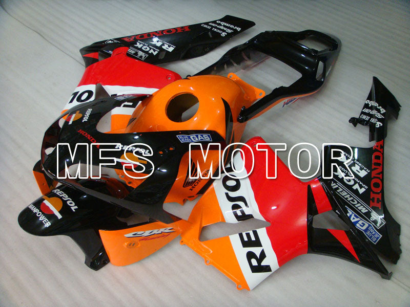 Honda CBR600RR 2003-2004 Injection ABS Fairing - Repsol - Orange Red Black - MFS2079