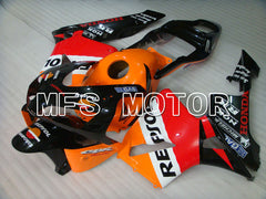 Honda CBR600RR 2003-2004 Injection ABS Fairing - Repsol - Orange Red Black - MFS2079