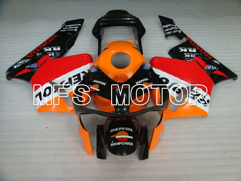 Honda CBR600RR 2003-2004 Injection ABS Fairing - Repsol - Orange Red Black - MFS2079