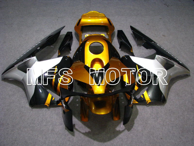 Honda CBR600RR 2003-2004 ABS Injection Fairing - Factory Style - Gold Silver Black - MFS2098