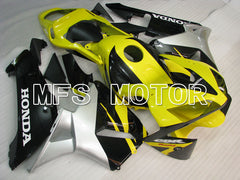 Honda CBR600RR 2003-2004 ABS Injection Fairing - Factory Style - Yellow Silver Black - MFS2100