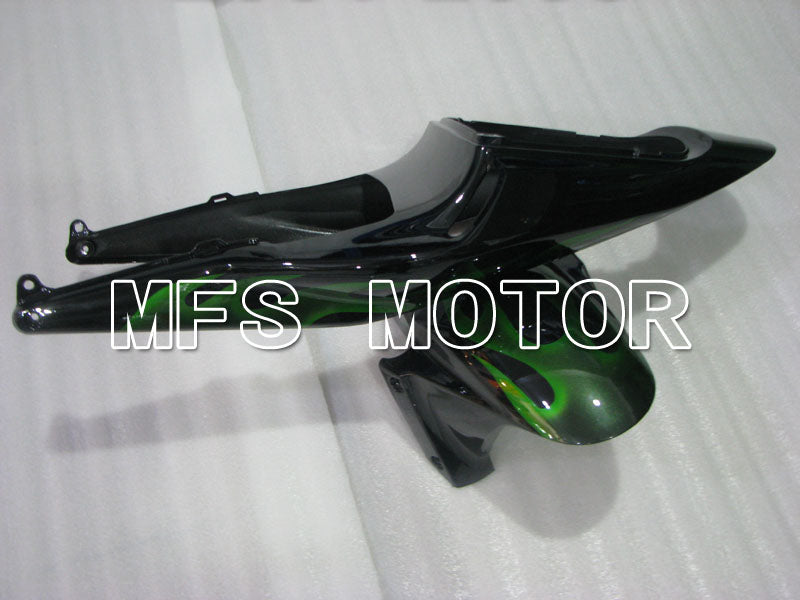 Honda CBR600RR 2003-2004 ABS Injection Fairing - Flame - Green Black - MFS2124