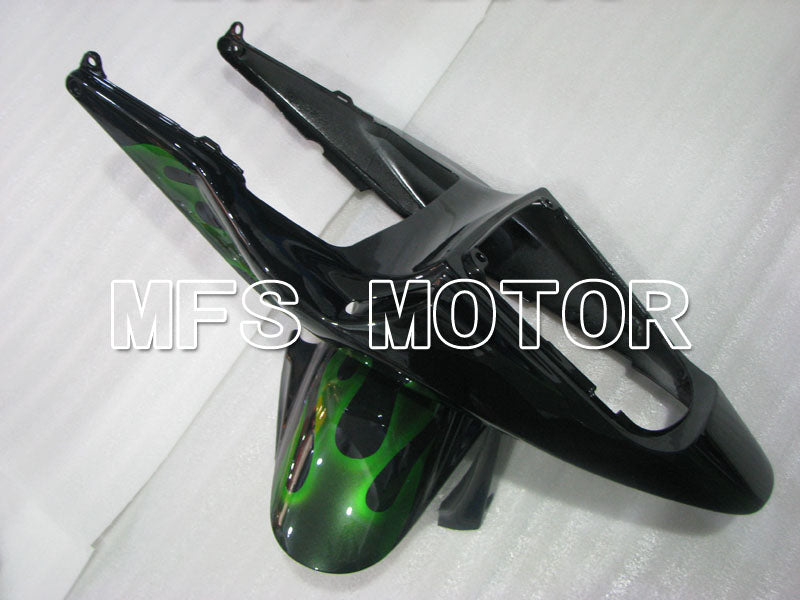 Honda CBR600RR 2003-2004 ABS Injection Fairing - Flame - Green Black - MFS2124