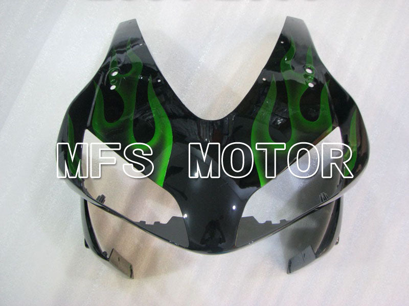 Honda CBR600RR 2003-2004 ABS Injection Fairing - Flame - Green Black - MFS2124