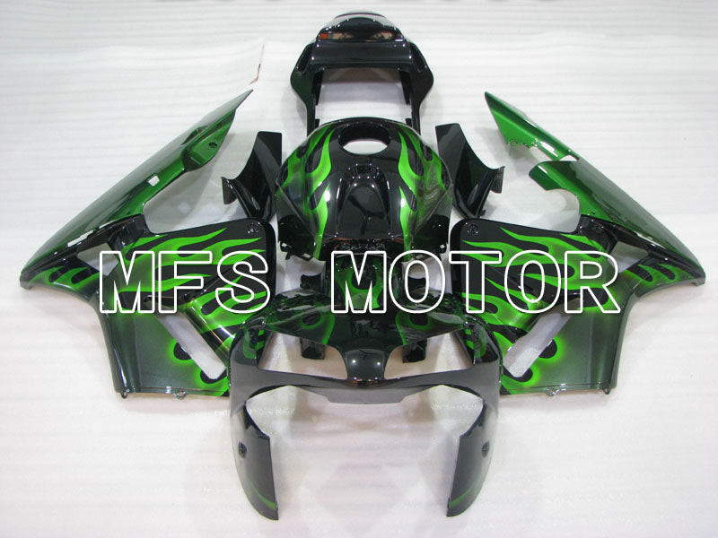 Honda CBR600RR 2003-2004 ABS Injection Fairing - Flame - Green Black - MFS2124
