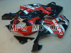 Suzuki GSXR600 2001-2003 Injection ABS Fairing - Factory Style - Black Red Silver - MFS2132