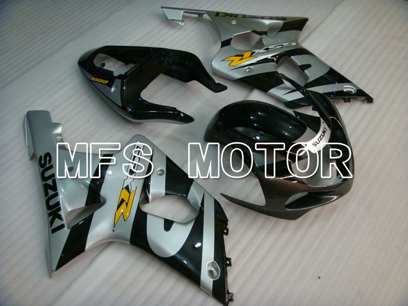 Suzuki GSXR600 2001-2003 Injection ABS Fairing - Factory Style - Black Silver - MFS2134