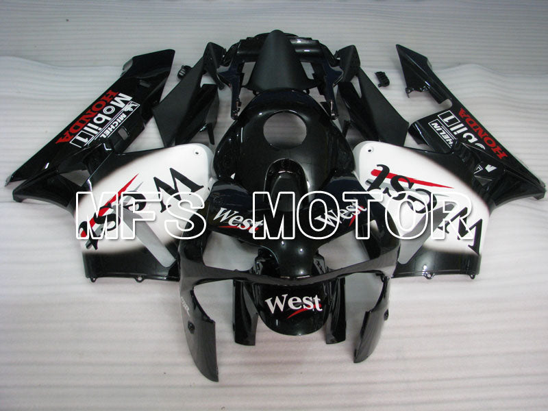 Honda CBR600RR 2003-2004 ABS Injection Fairing - West - White Black - MFS2139