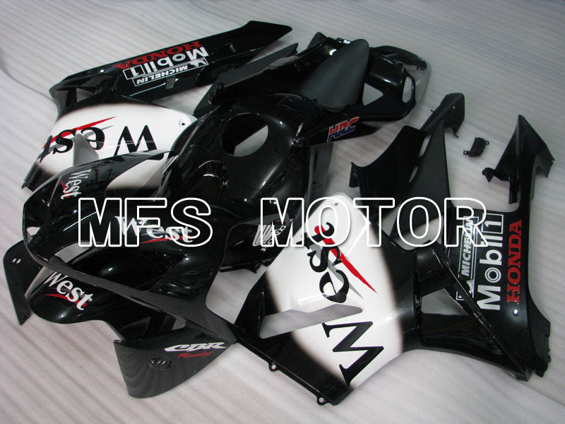 Honda CBR600RR 2003-2004 ABS Injection Fairing - West - White Black - MFS2139