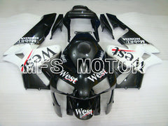 Honda CBR600RR 2003-2004 ABS Injection Fairing - West - White Black - MFS2140
