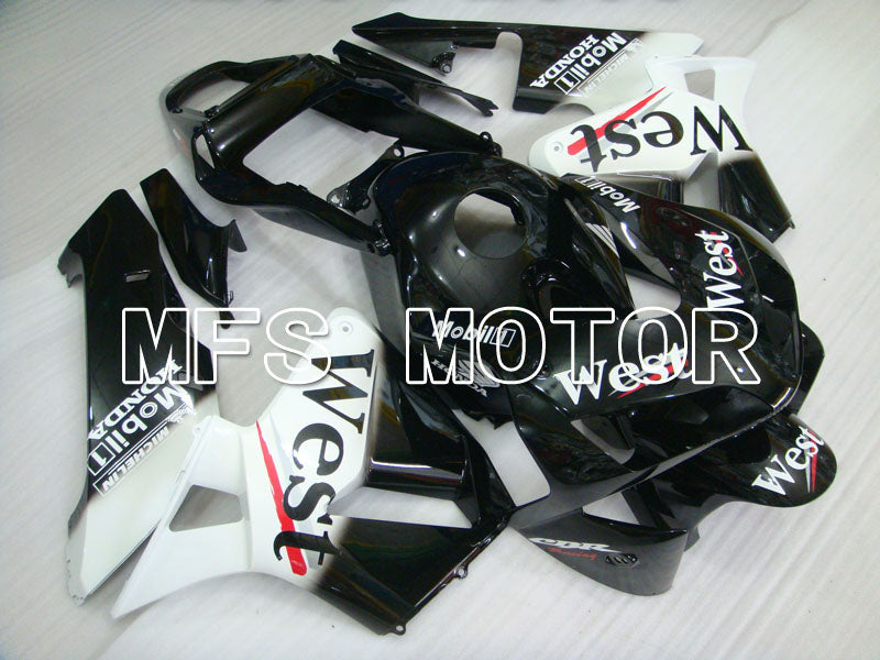 Honda CBR600RR 2003-2004 ABS Injection Fairing - West - White Black - MFS2140