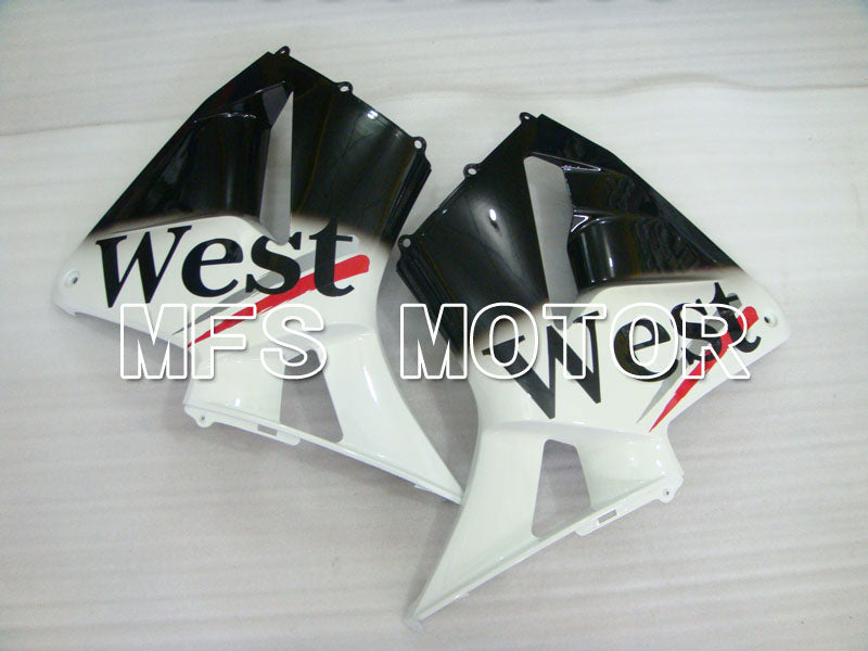 Honda CBR600RR 2003-2004 ABS Injection Fairing - West - White Black - MFS2140