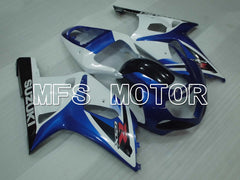 Carénage ABS injecté Suzuki GSXR750 2000-2003 - Style usine - Blanc Bleu - MFS6983