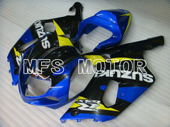 Suzuki GSXR600 2001-2003 Injection ABS Fairing - Factory Style - Black Blue - MFS2178