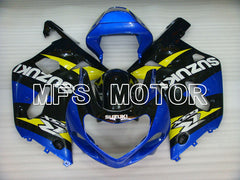Suzuki GSXR600 2001-2003 Injection ABS Fairing - Factory Style - Black Blue - MFS2178