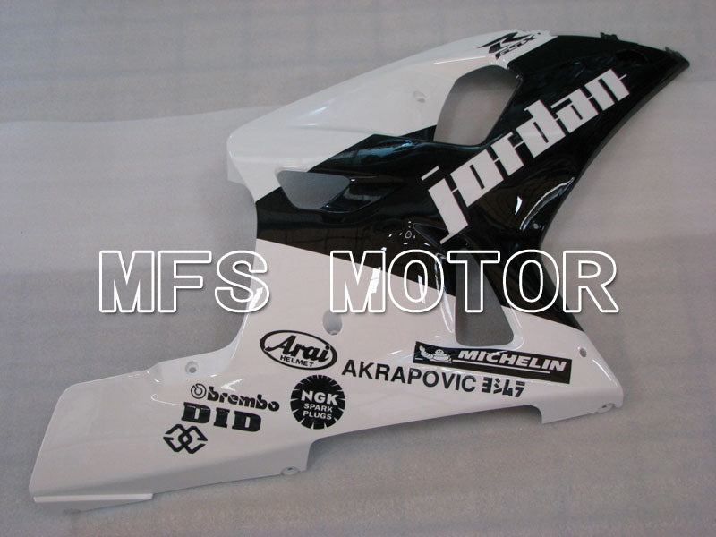 Suzuki GSXR750 2000-2003 Injection ABS Fairing - Factory Style - Black White - MFS6986