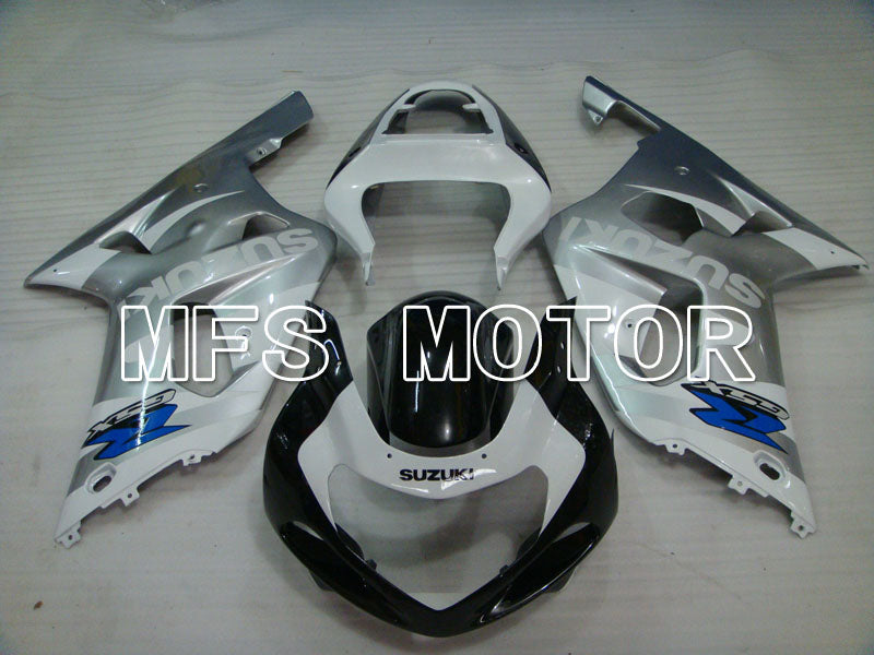 Suzuki GSXR750 2000-2003 Injection ABS Fairing - Factory Style - Black White Silver - MFS6989