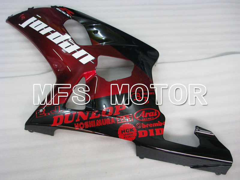 Suzuki GSXR600 2001-2003 Injection ABS Fairing - Jordan - Black Red - MFS2186