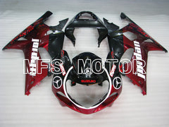 Suzuki GSXR600 2001-2003 Injection ABS Fairing - Jordan - Black Red - MFS2186