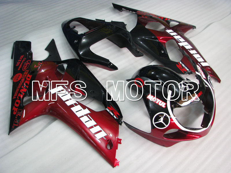 Suzuki GSXR600 2001-2003 Injection ABS Fairing - Jordan - Black Red - MFS2186