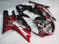 Suzuki GSXR600 2001-2003 Injection ABS Fairing - Jordan - Black Red - MFS2186